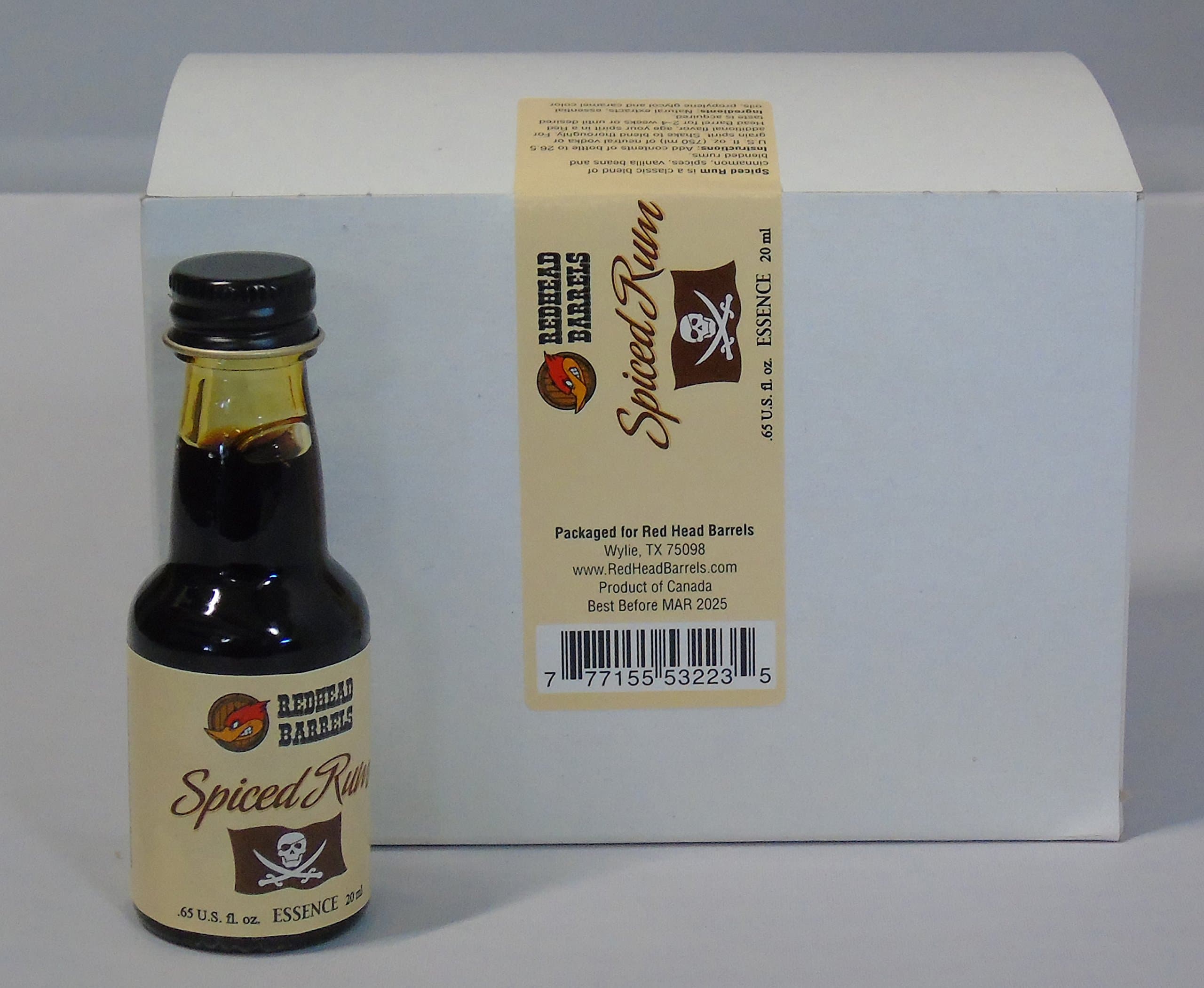 Case of 12 Bottles of Essence 20 ml Each Makes 1 Liter (Spiced Rum)