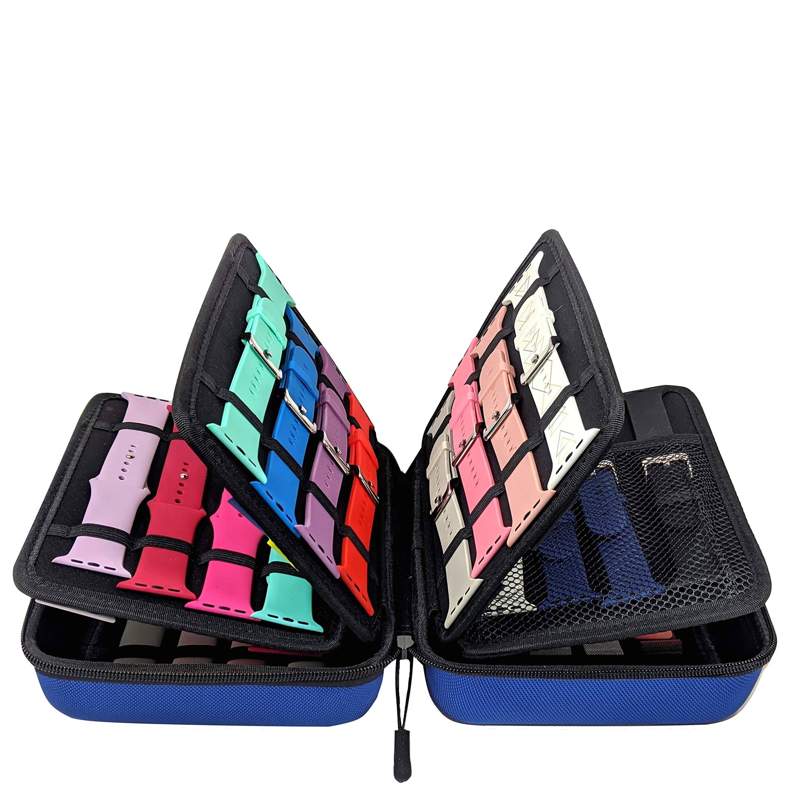 Zero Mass Smart Watch Bands Travel Case/Wallet Organizer/Holder for 40+ Apple Watch Bands, Watch, Phone, Chargers