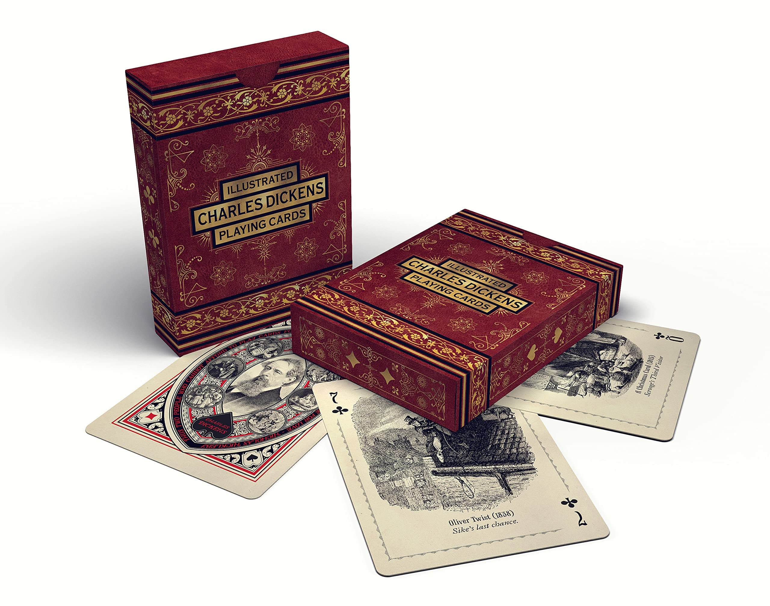 Cultzilla Charles Dickens Illustrated Playing Cards