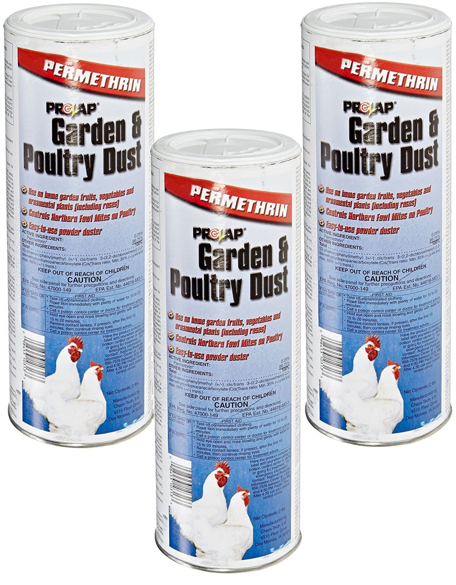 Prozap (3 Pack Garden 2-Pounds Each Poultry Dust
