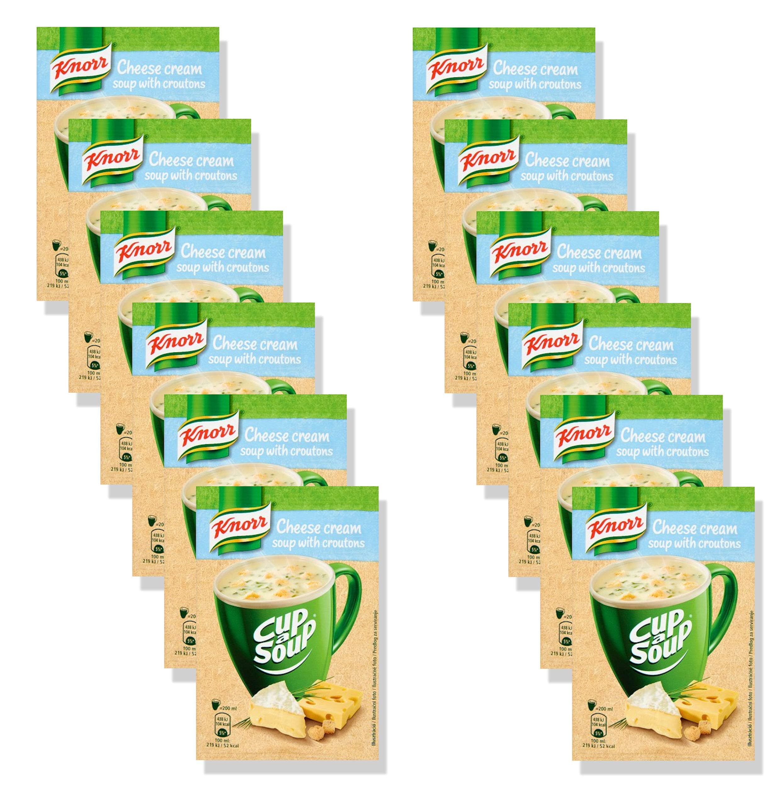 Cup two Soup Instant - Cheese Soup With Croutons - Total 12