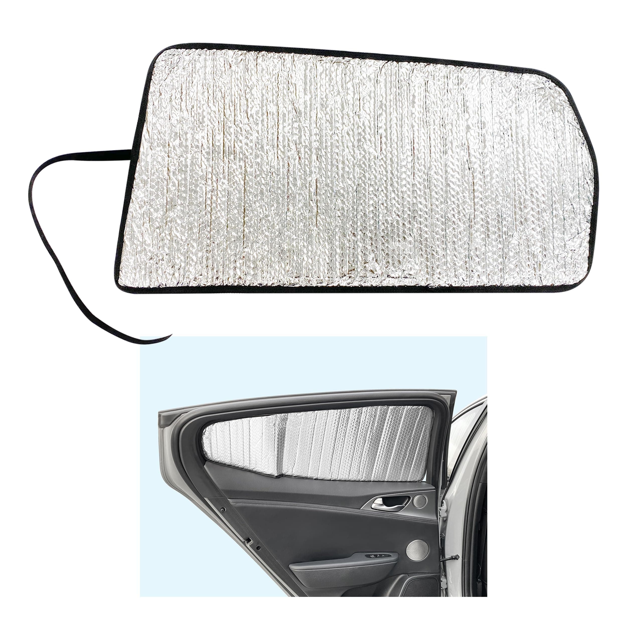 Side Window Rear Seat Sunshade Custom Fit for 2018 2019 2020 2021 2022 2023 2023 Kia Stinger Sedan, GT, GT1, GT2, 2.0L, Premium, UV Reflector Sun Protection Accessories (Set of 2)