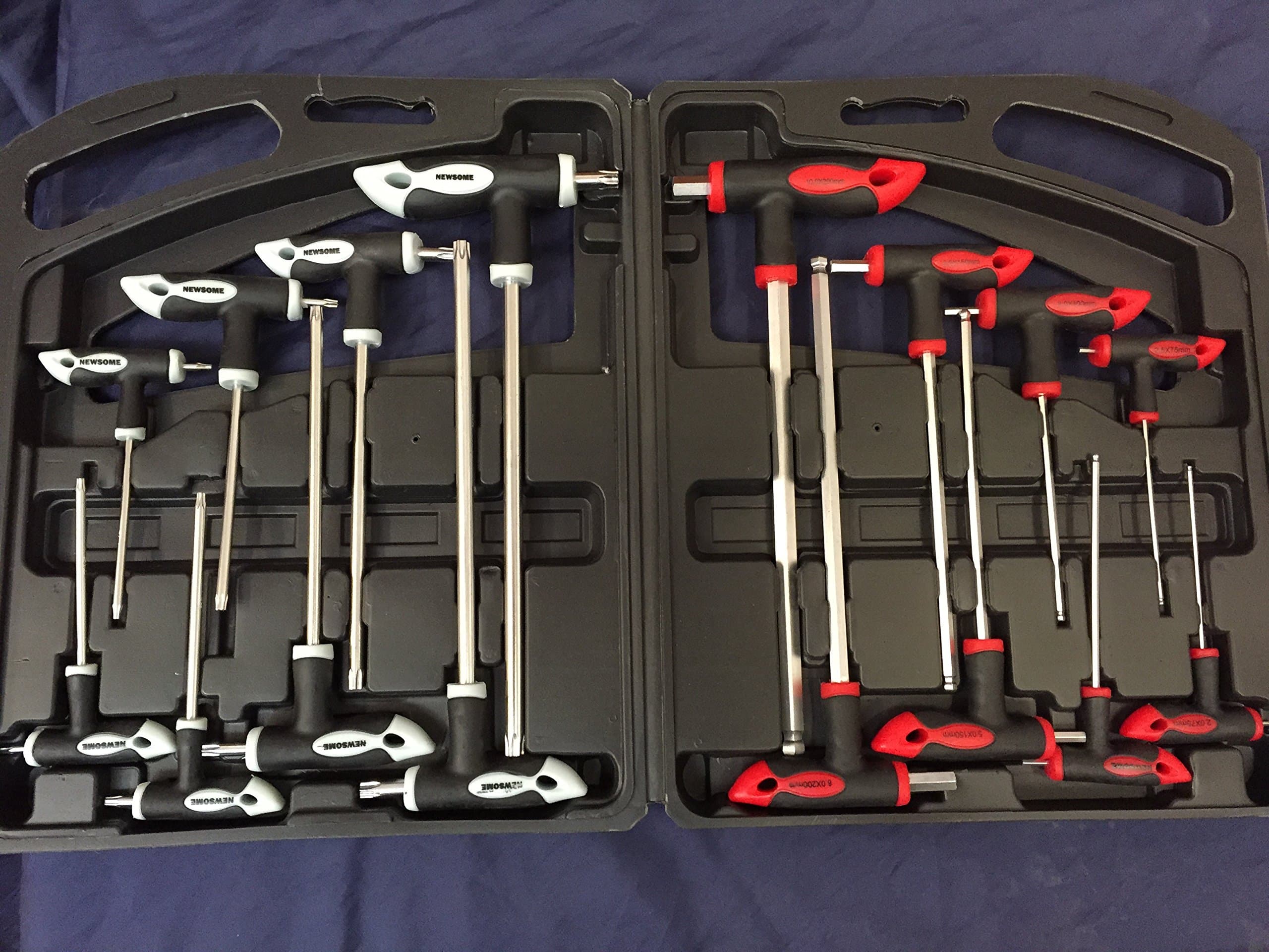 16pc Set T handle Torx & hex ball end allen key set TRX Star Tx screwdriver NEW