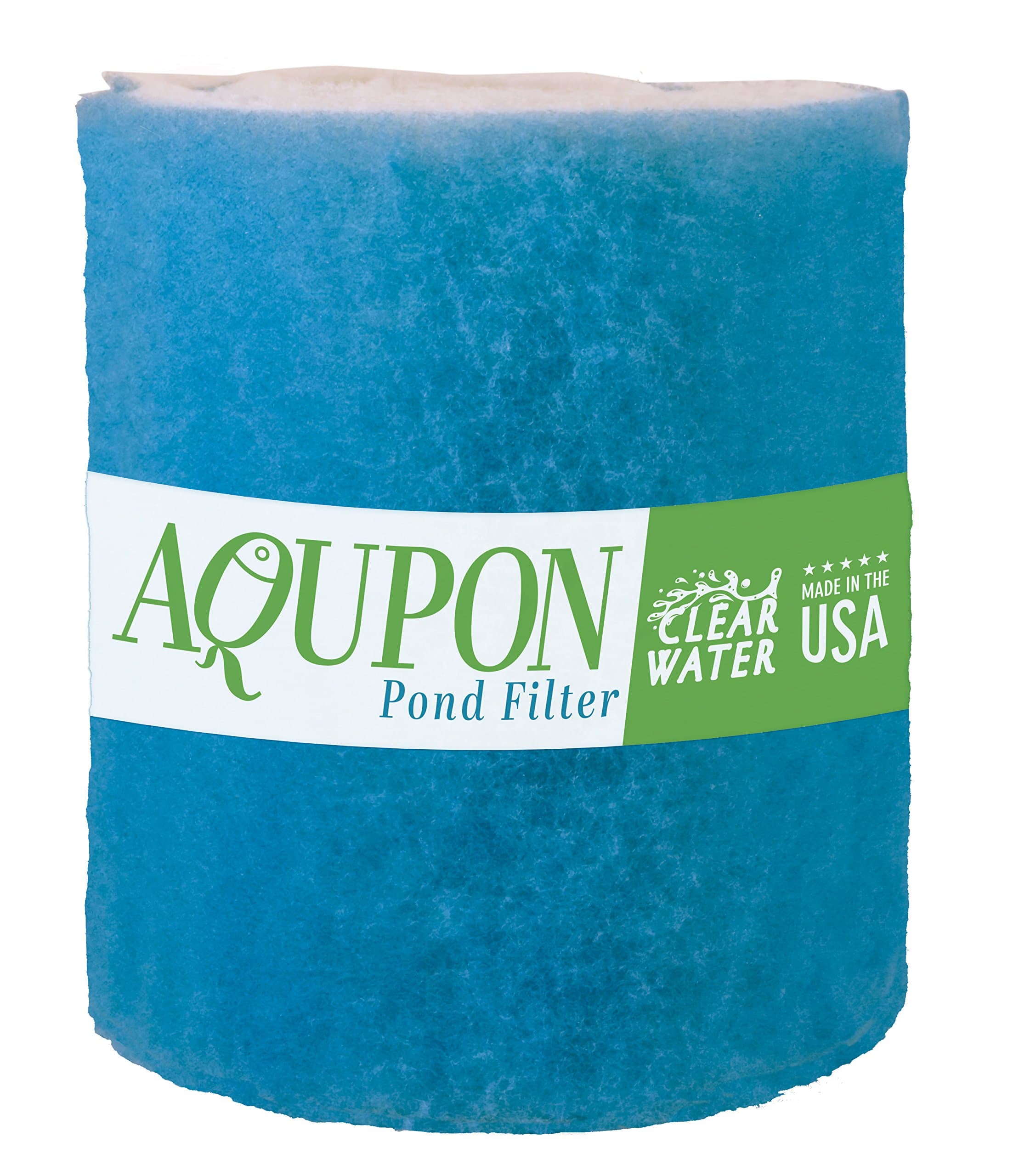 Koi Pond Filter Media Pad - Cut to Fit Roll (Dye-Free/Blue Bonded) - 1.25 Inch Thickness (10 ft, Blue)
