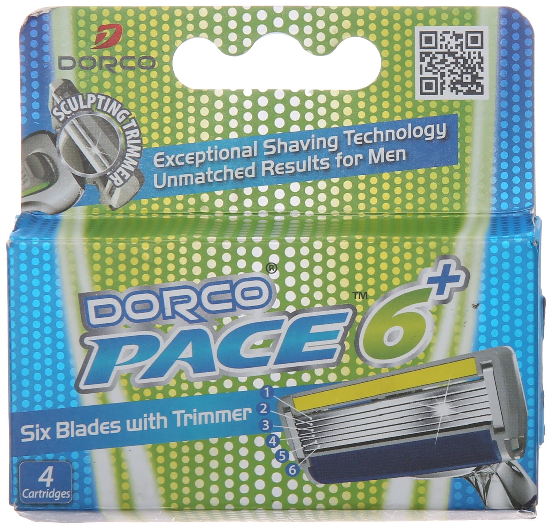 DORCOPace Razor Blade Refills - 6 Blade Razor Cartridge For Men