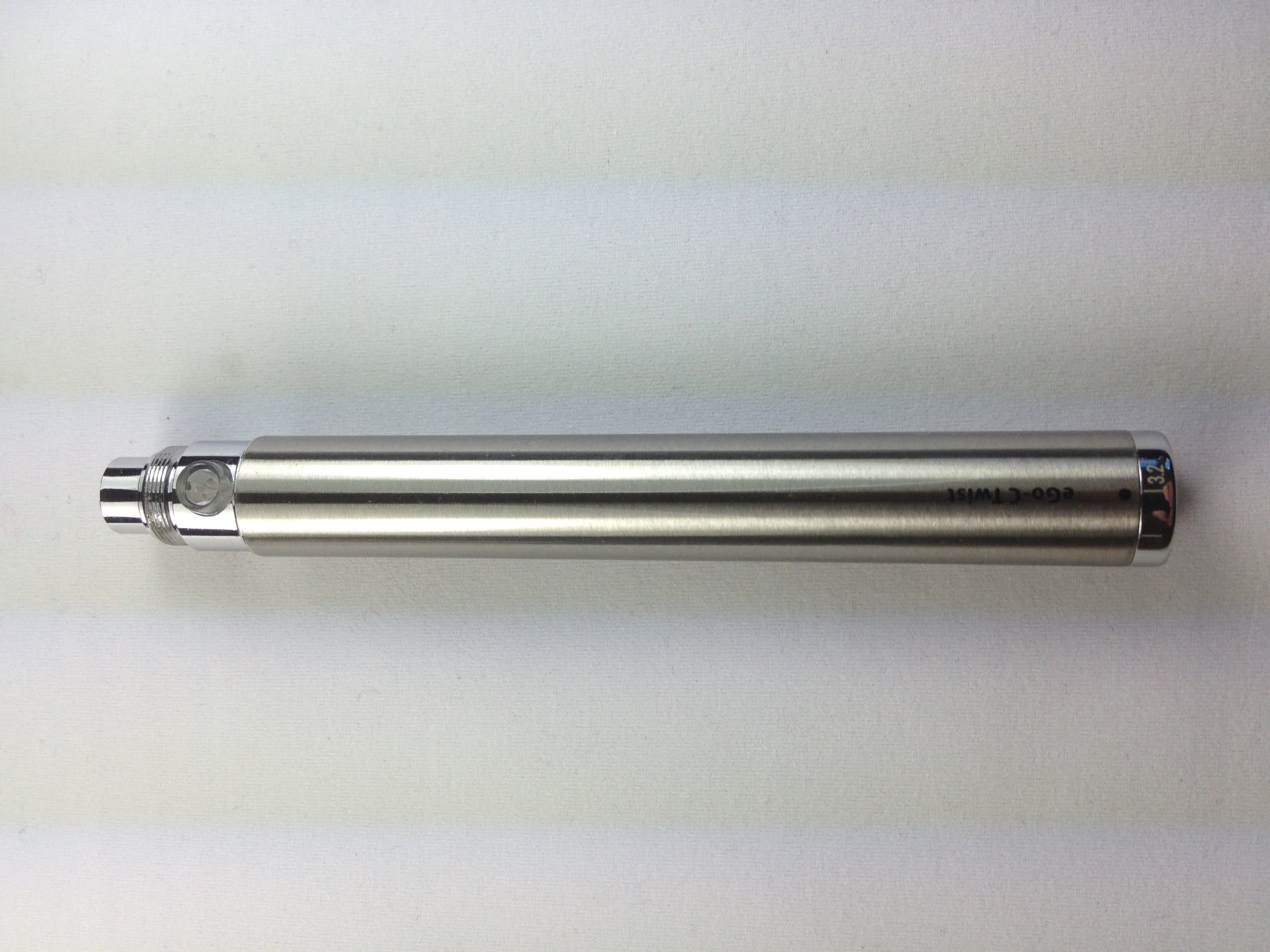 Ego Vapour Town eGo-C Twist Variable Voltage Battery, 1300 mah, Silver