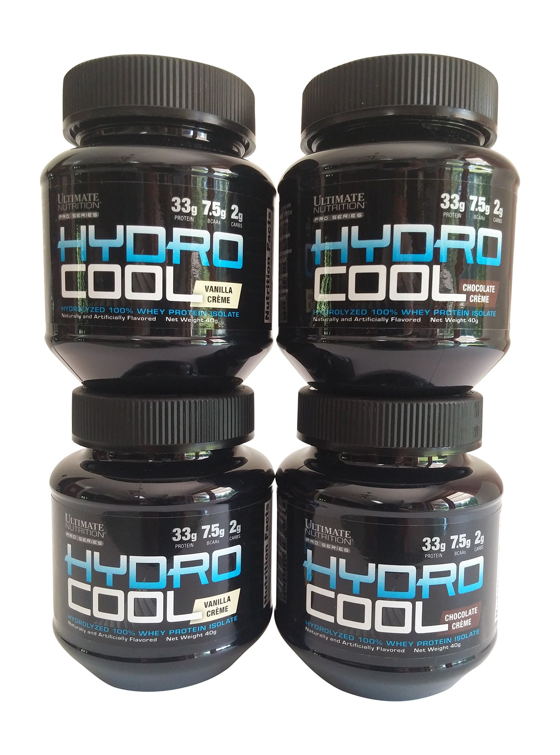 Ultimate Nutrition Hydrocool Hydrolyzed Whey Protein Isolate, Chocolate 4 Serving Sample Pack