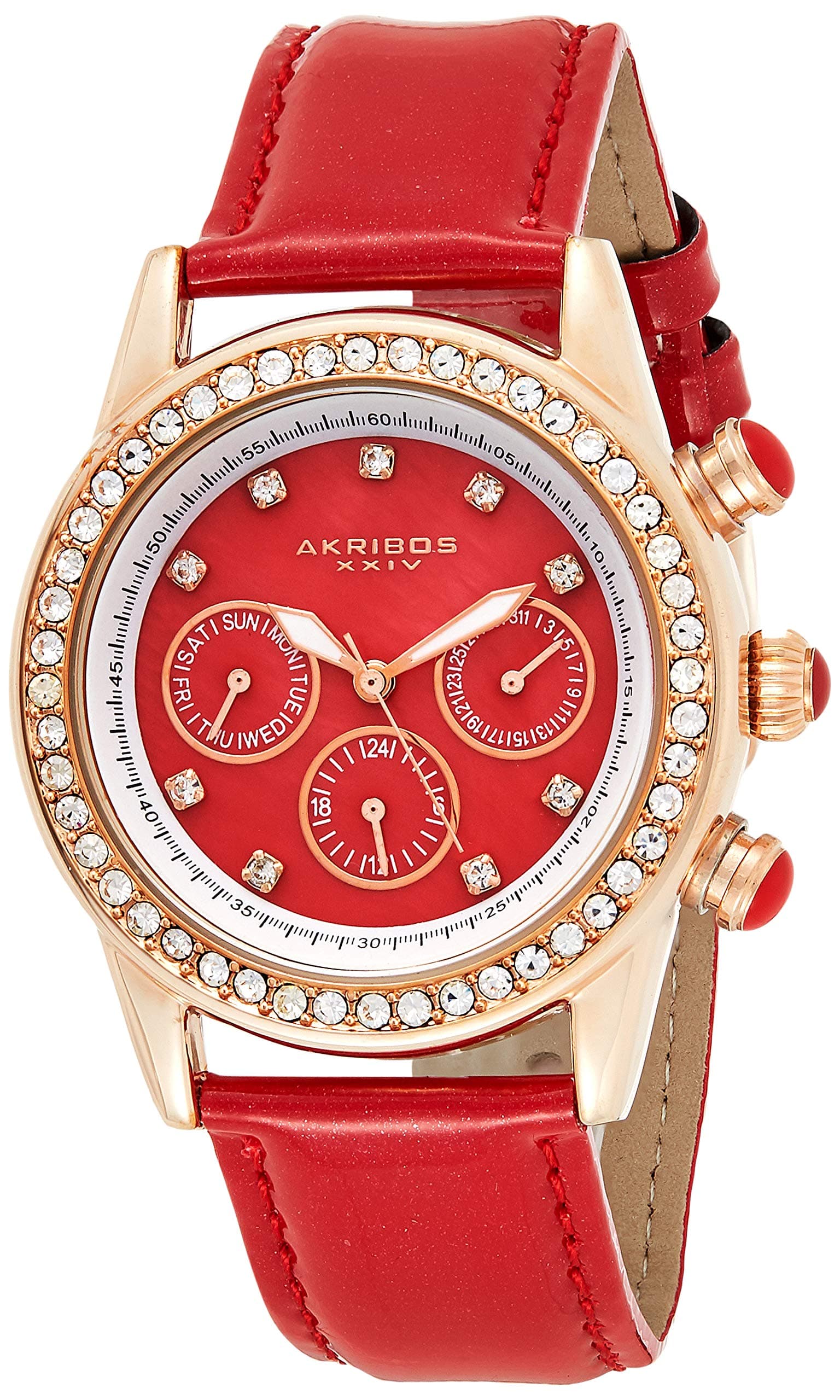 Women's AK556 Dazzling Swiss Multifunction Strap Watch