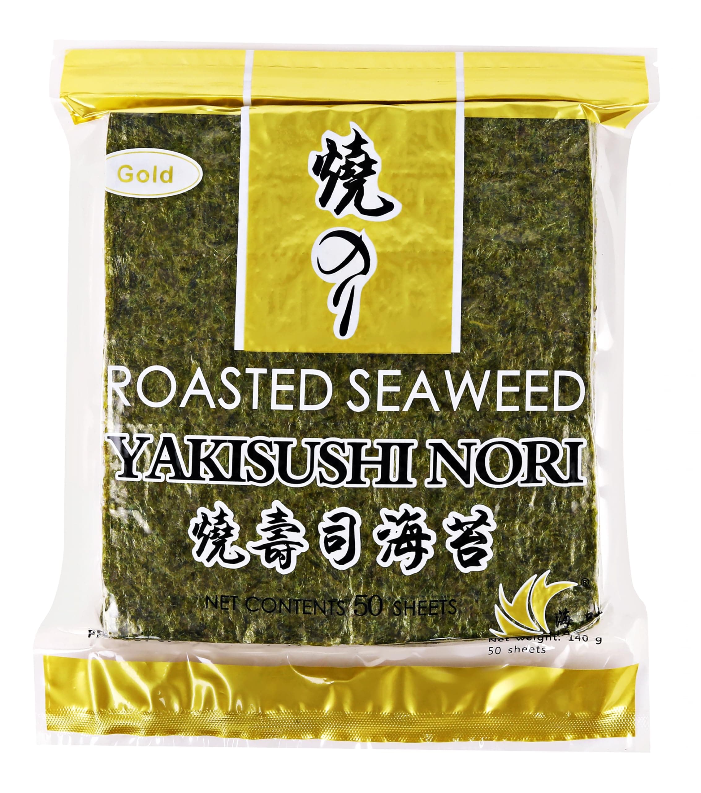 YakiSushi Roasted Yakinori Seaweed -50 Sheets