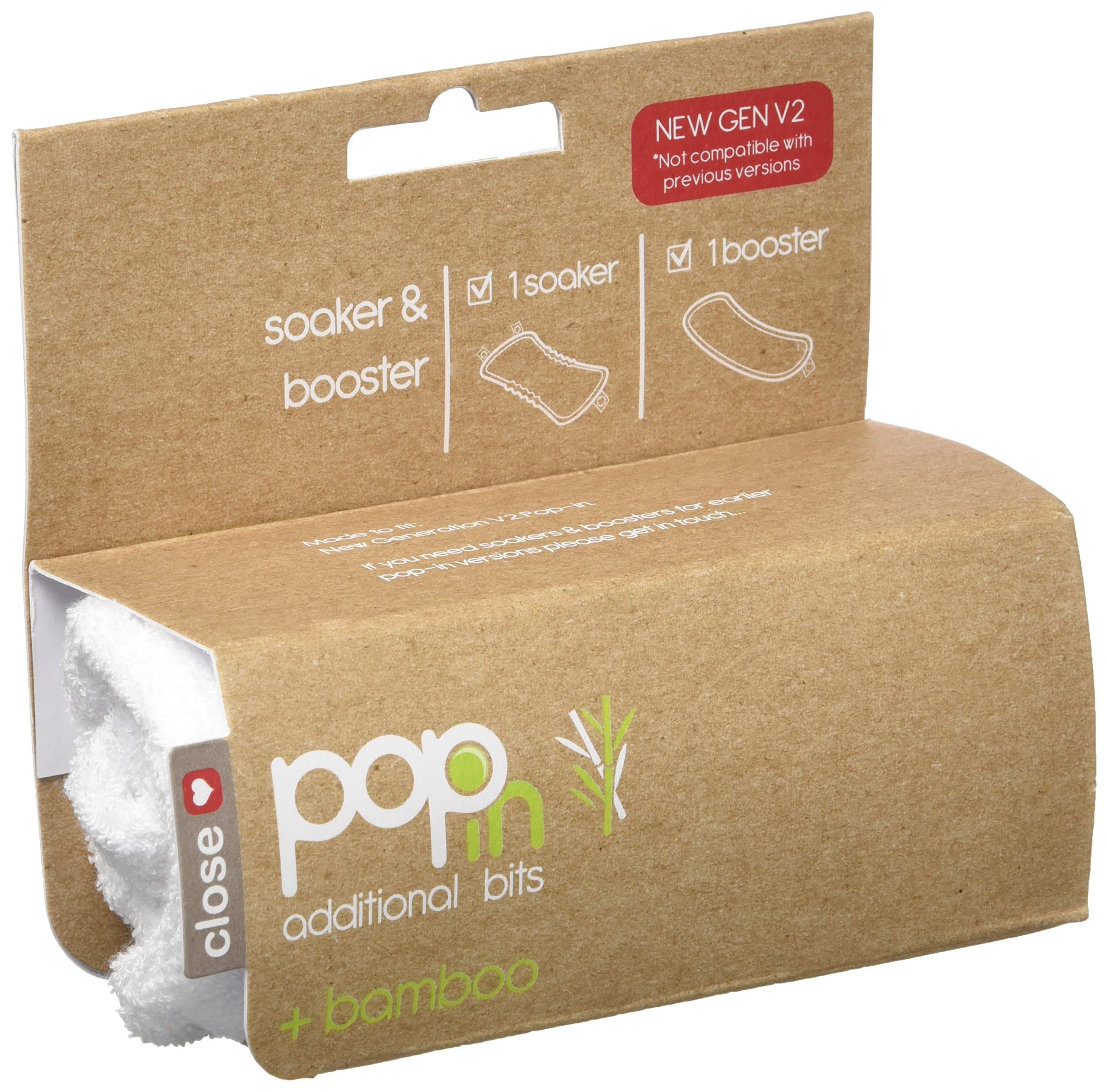 Close Pop-in Sanitary Towel - Soaker & Booster (+Bamboo) V2 - Snowball Colour