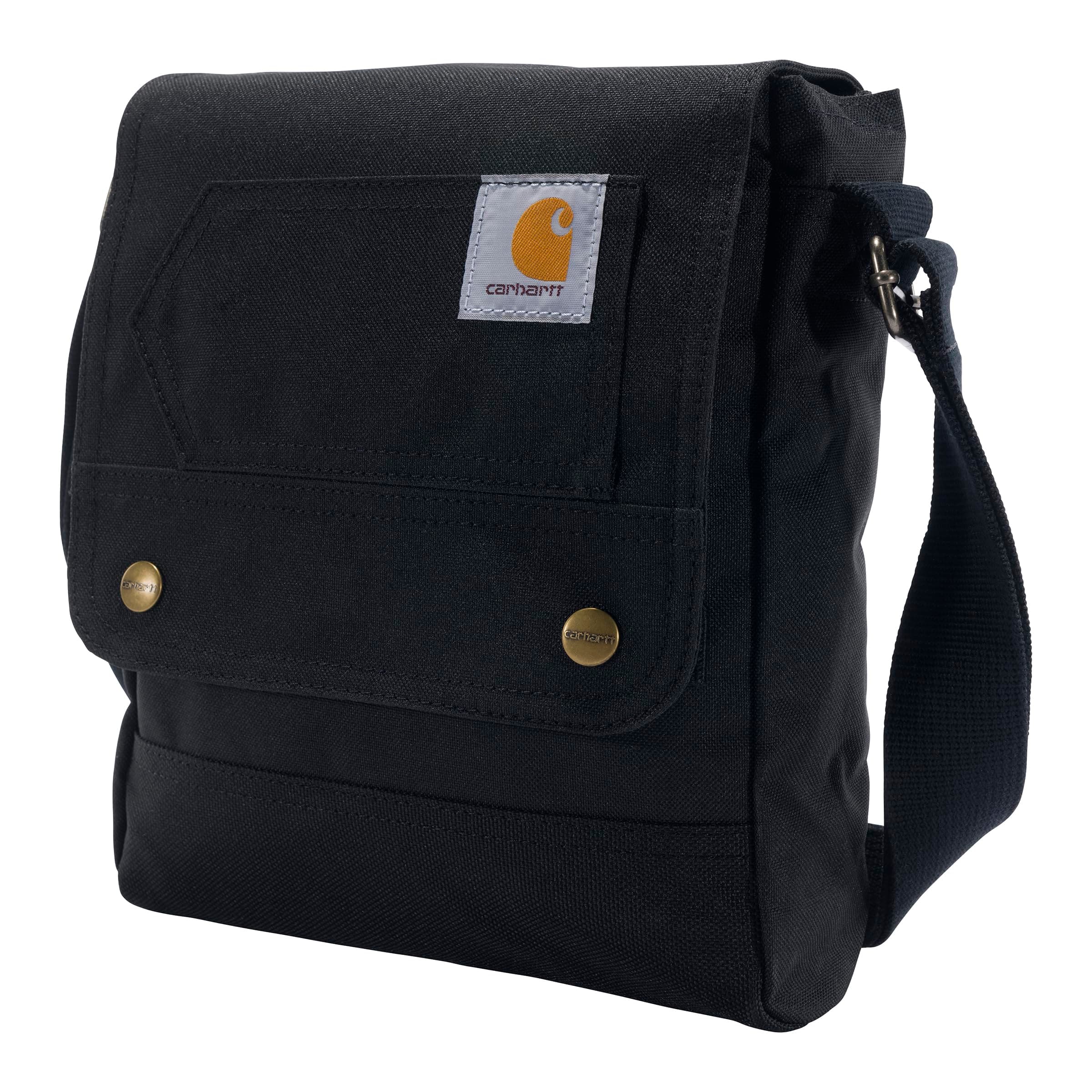 Carhartt Crossbody Snap Bag, Durable, Adjustable Crossbody Bag with Flap Over Snap Closure