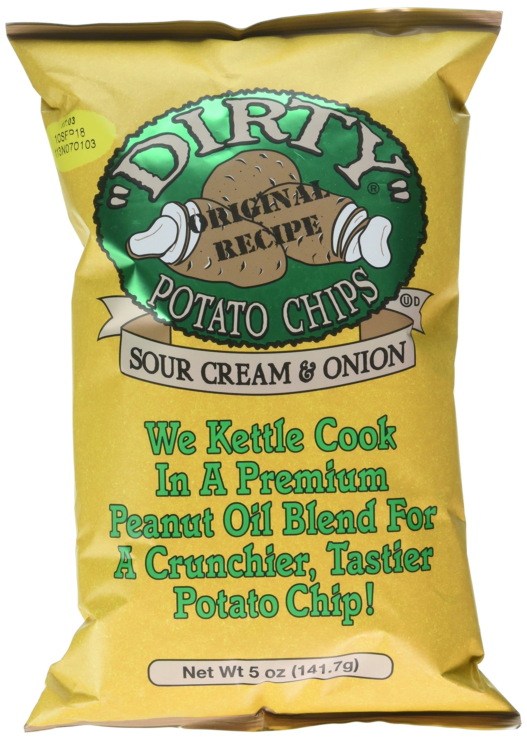 Dirty Potato Chips Sour Cream & Onion - Pack of 12