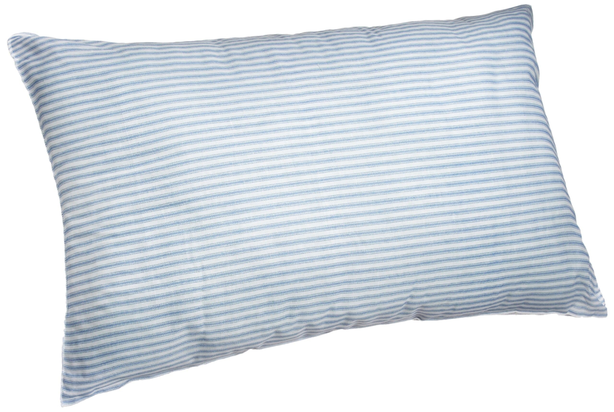 Adorable Adored Granny Pillow with Blue and White Stripe Poly Cotton Cover, Queen