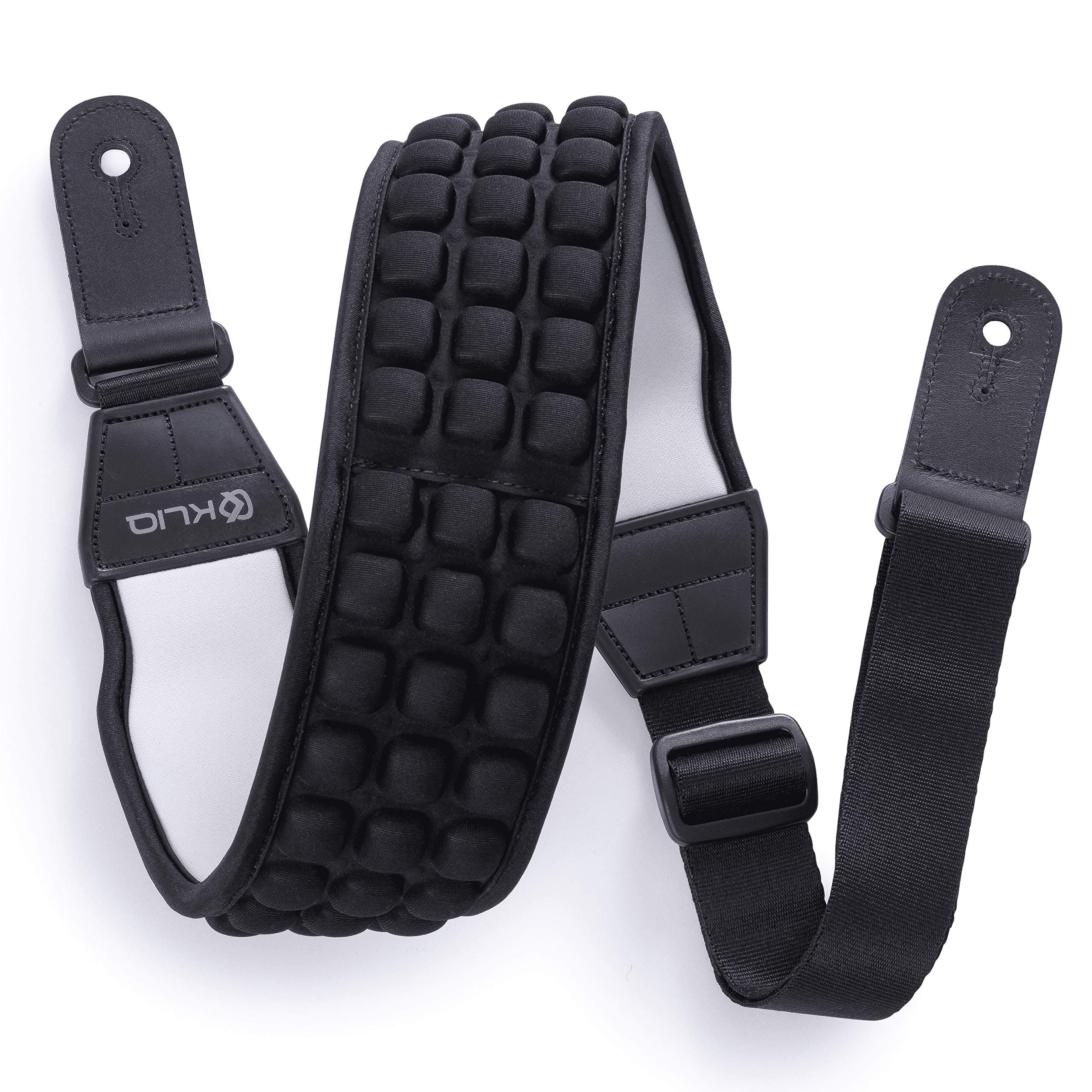 KLIQ AirCell Guitar Strap for Bass & Electric Guitar with 3" Wide Neoprene Pad and Adjustable Length
