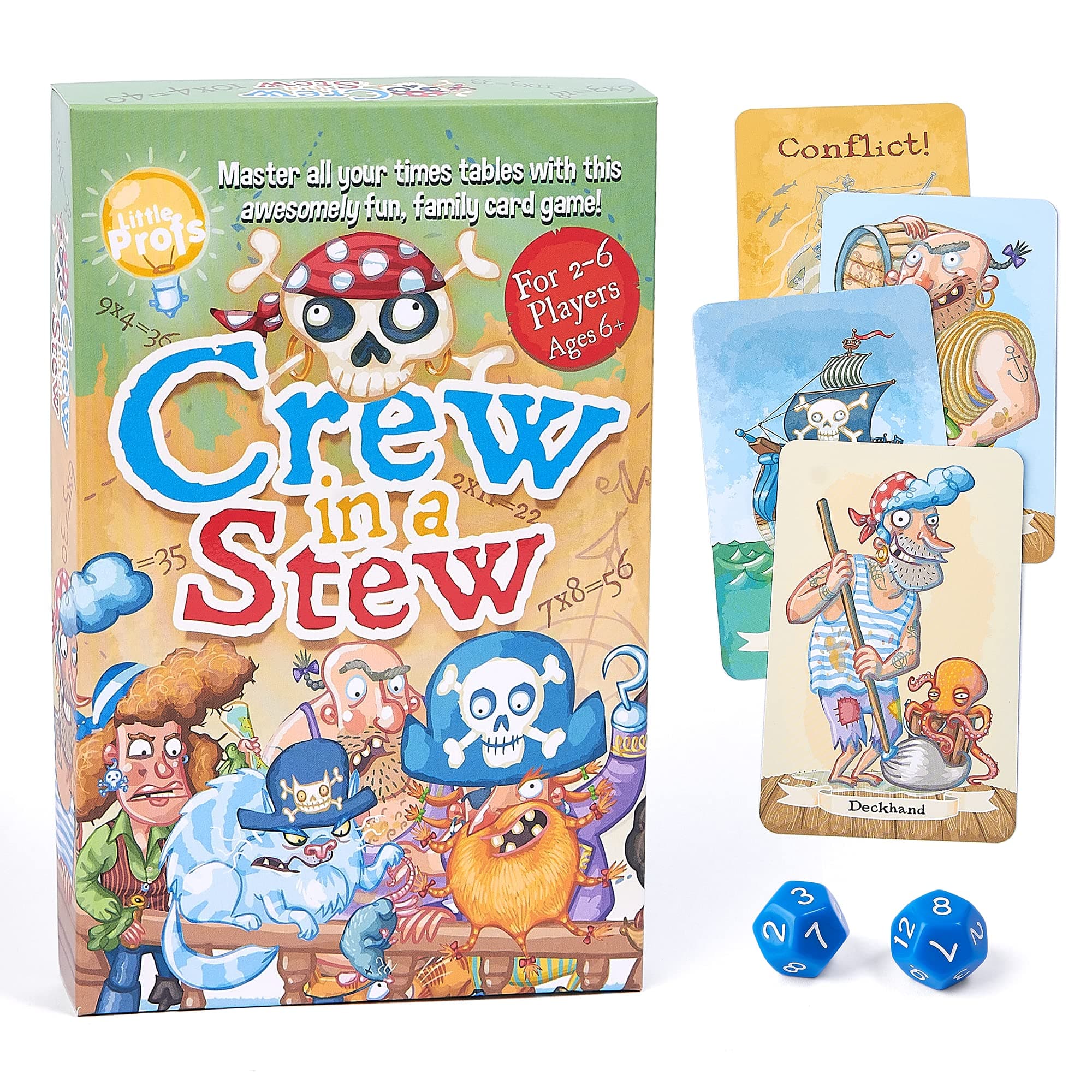 Crew in a Stew Times Tables Maths Game for Kids Age 6, 7, 8, 9 + Years Olds. Practise & Learn KS2 Educational Year 3, 4 & 5 Multiplication Tables