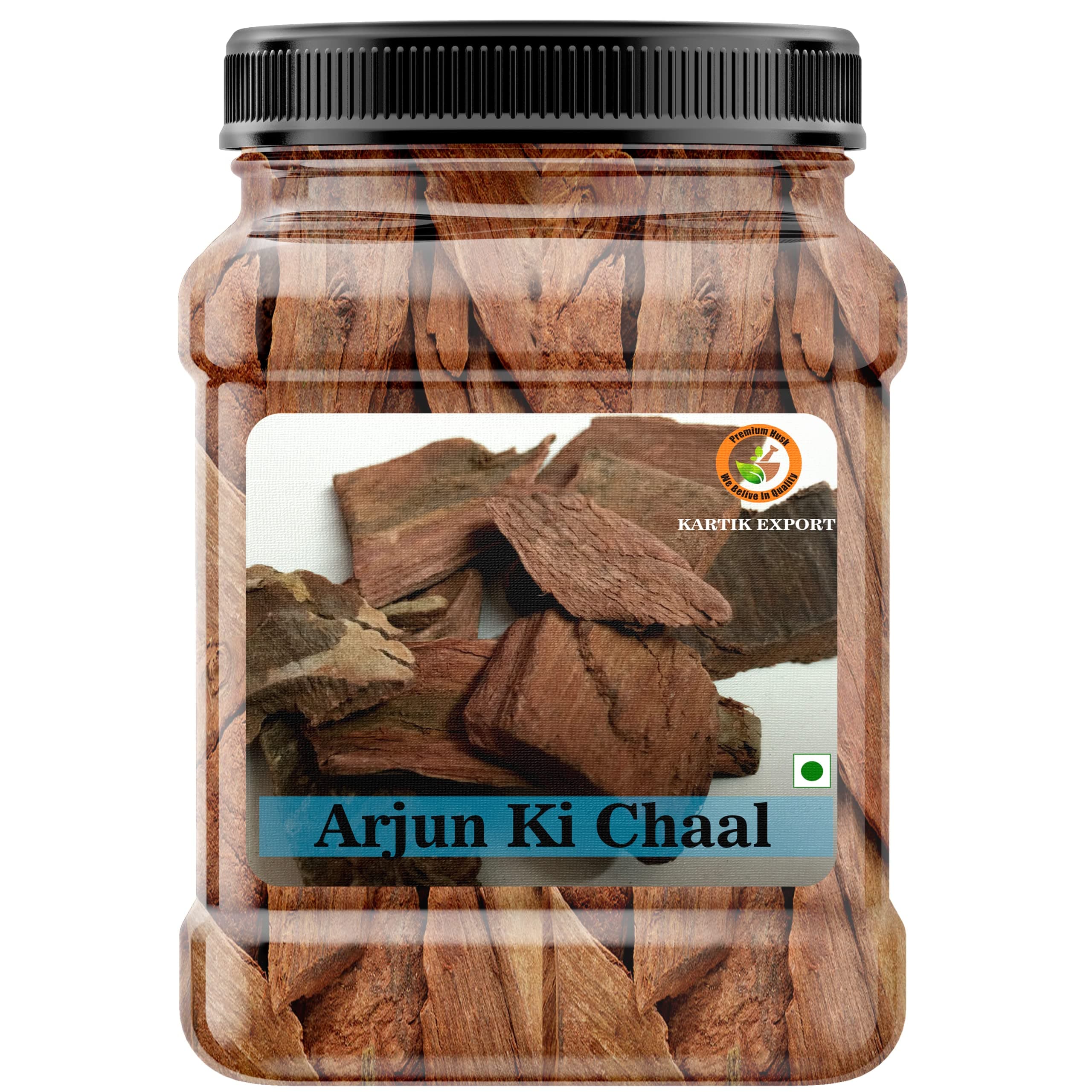 Kartik Export Arjun Ki Chaal, Terminalia Arjuna Bark, Dry Arjun Bark, Jar Pack (250 g)