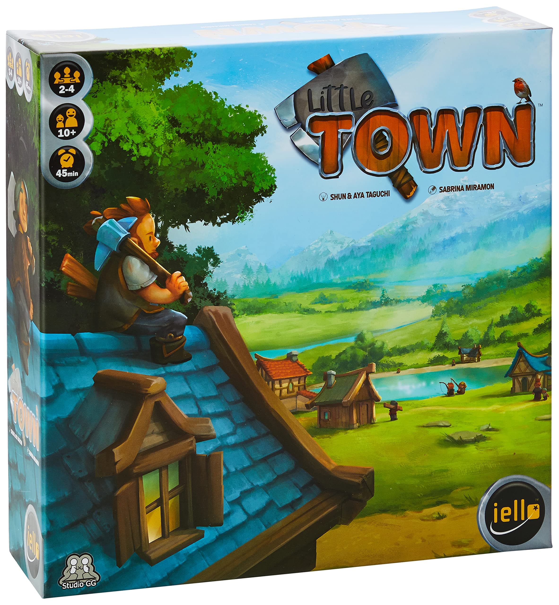 IELLO: Little Town, Strategy Board Game, Fun for The Whole Family, Tactical and Interactive, 45 Minute Play Time, 2 to 4 Players, Ages 10 and Up
