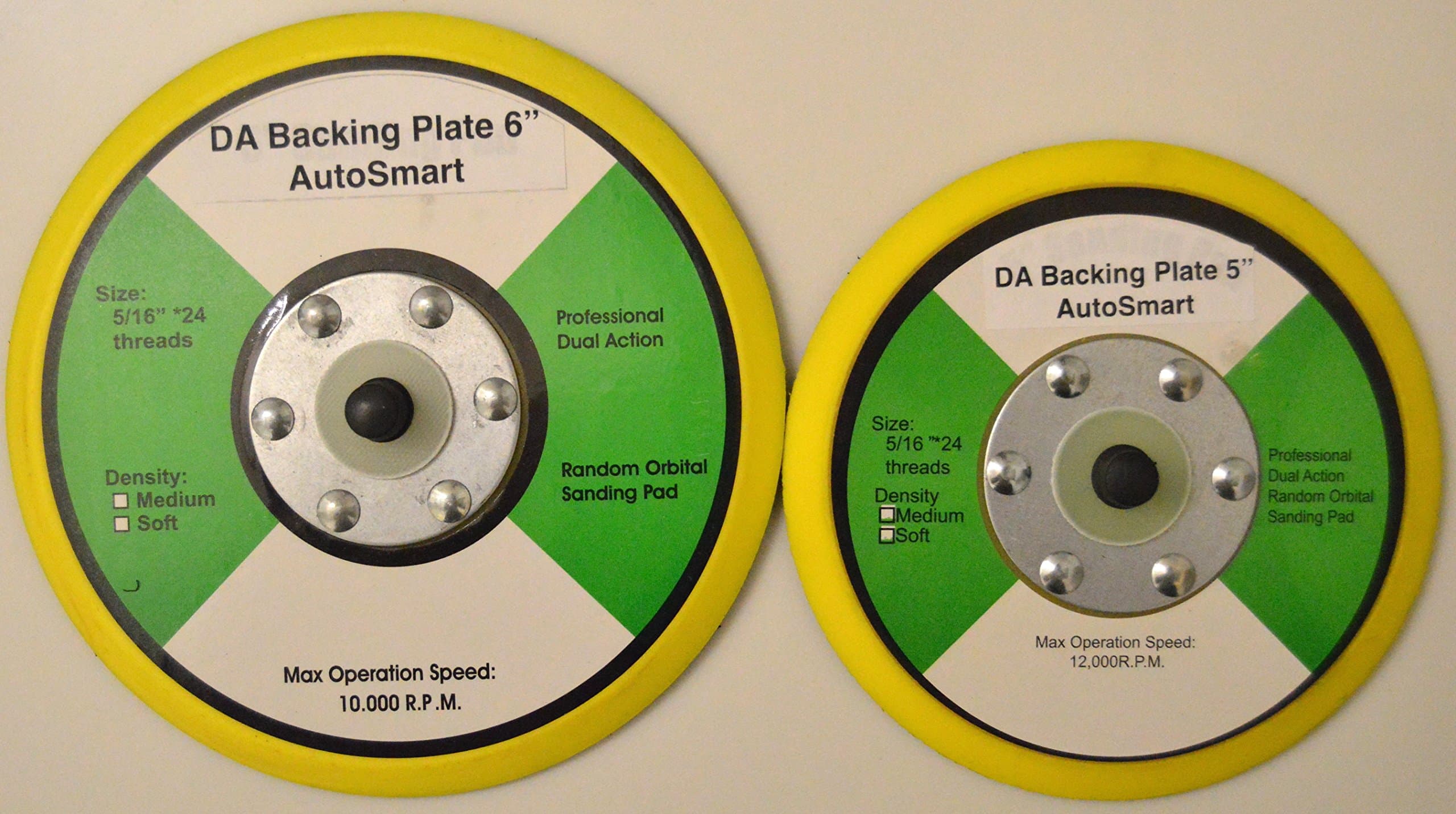 Autosmart DA Backing Plates Combo Pack with 5" & 6" Plates