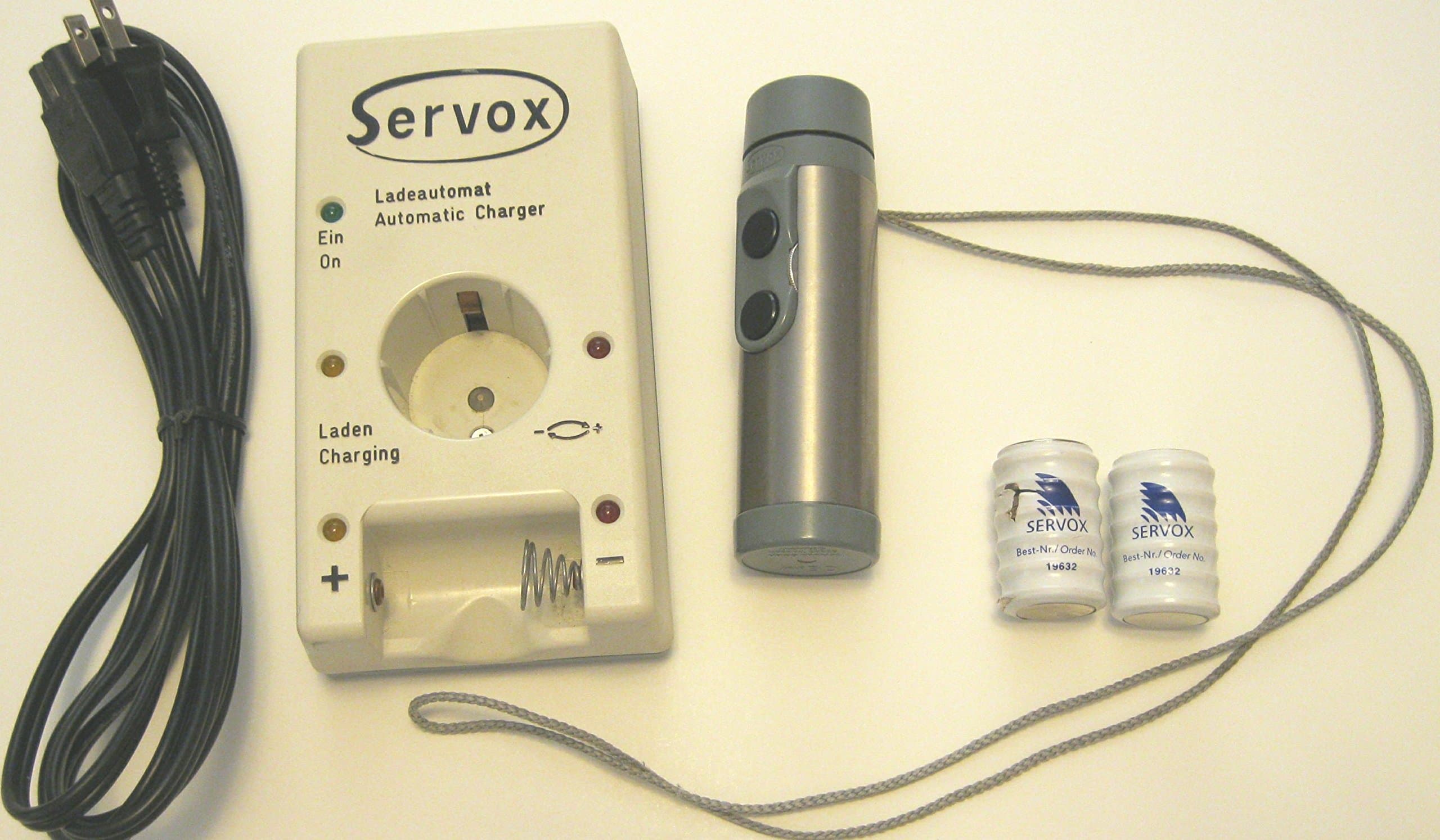 Servox Inton Speech Device Artificial larnyx - Rechargable kit - with Dual Charger and Two Nicad Batteries