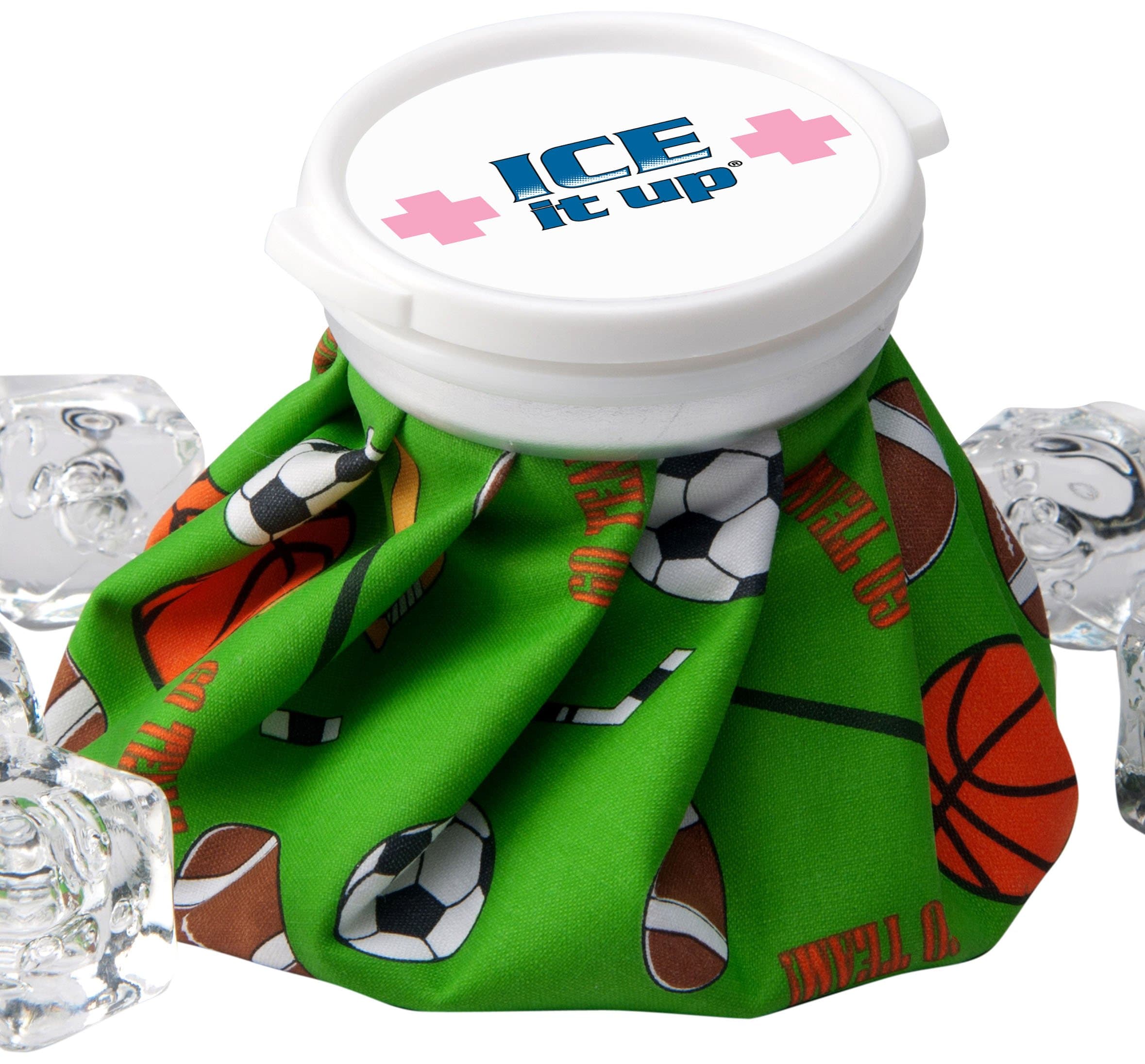Ice Aid Vintage Style Ice Bag, Sports Go Team