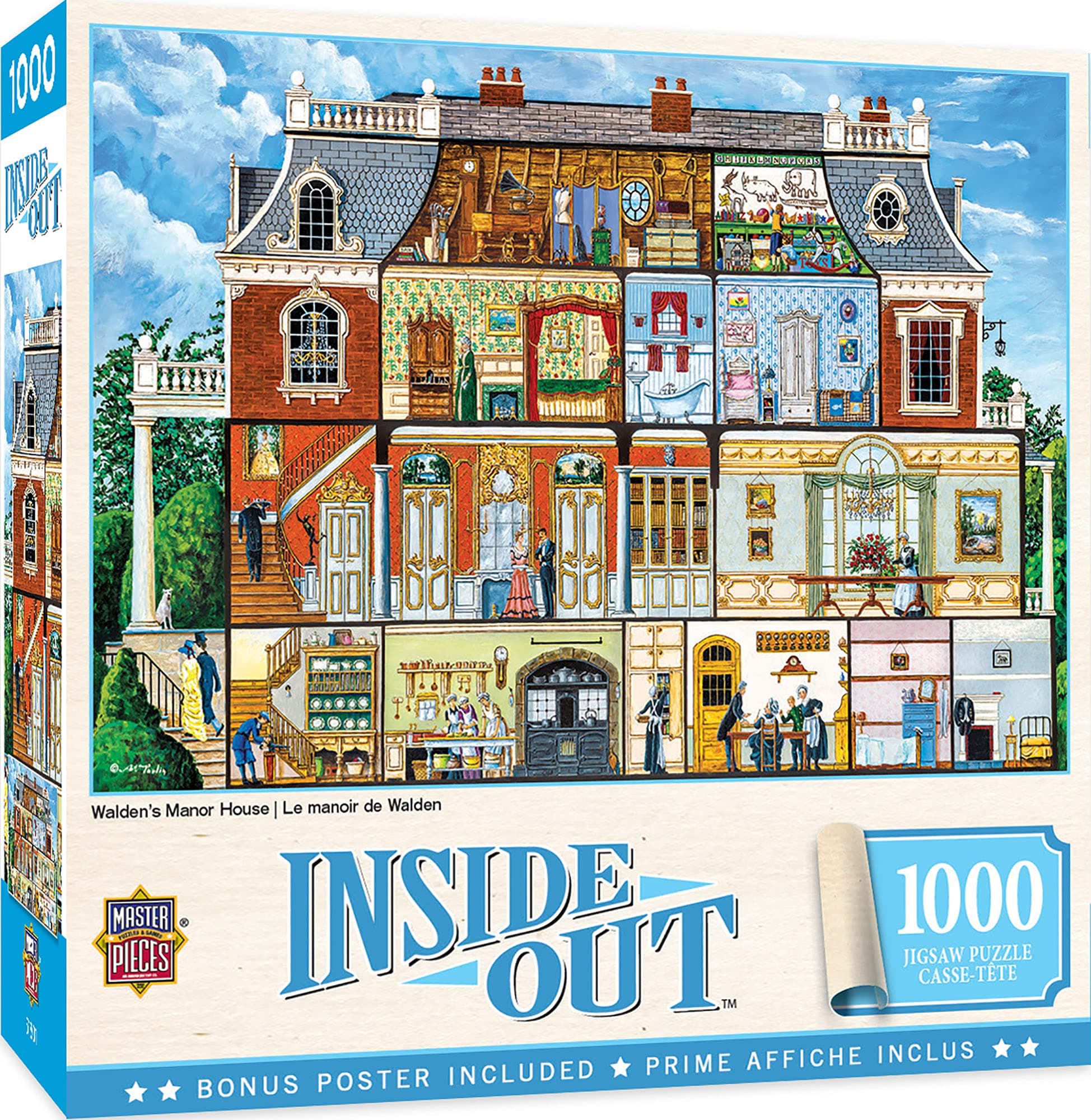 1000 Piece Jigsaw Puzzle For Adults, Family, Or Youth - Walden Manor House - 19.25"x26.75"