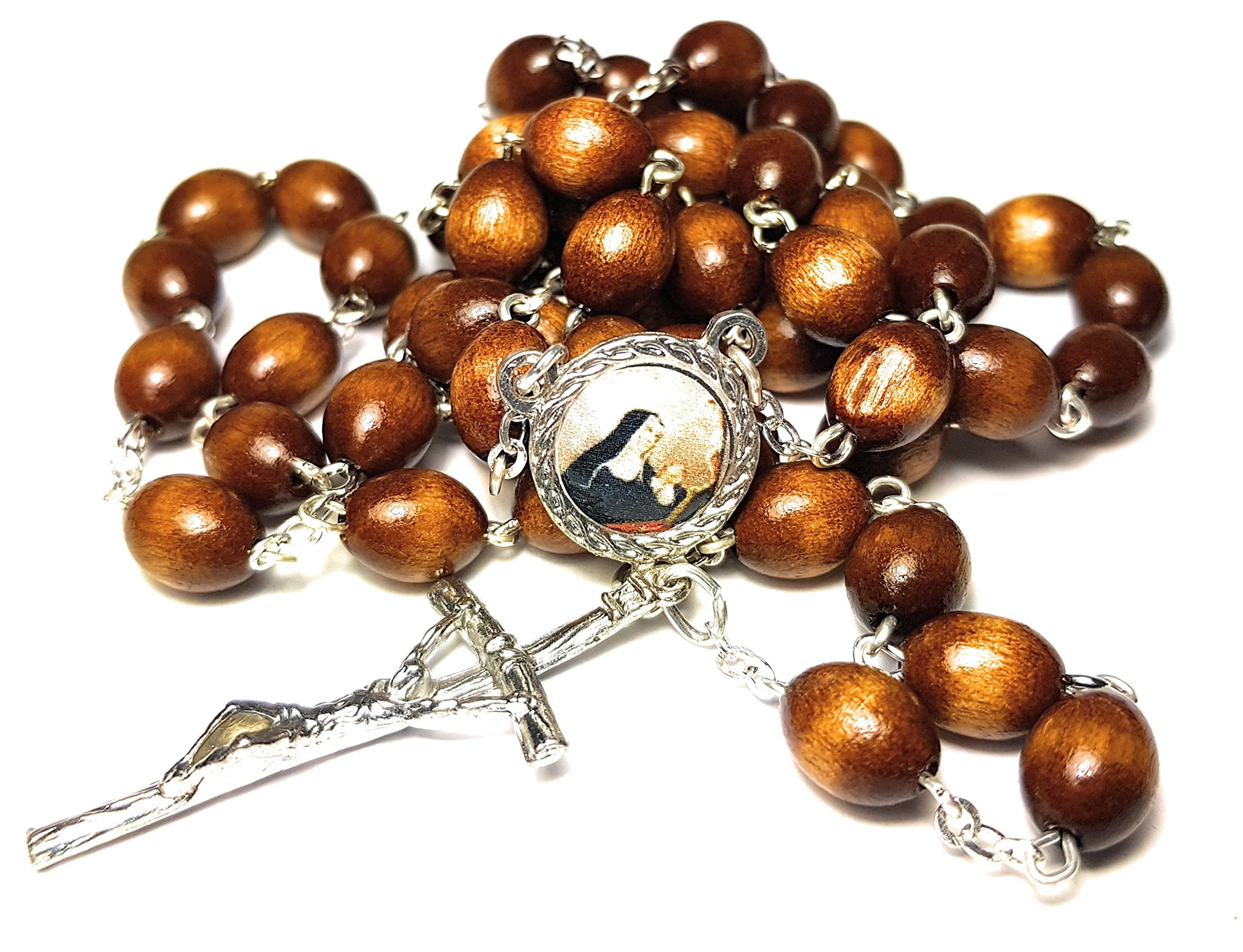 Grehge c Rosary Saint Rita of Cascia Patron of Lost Impossible Causes, Sickness, Wounds Marital Problems, Abuse, Mothers Santa Rita de Casia Causas imposibles, problemas maritales