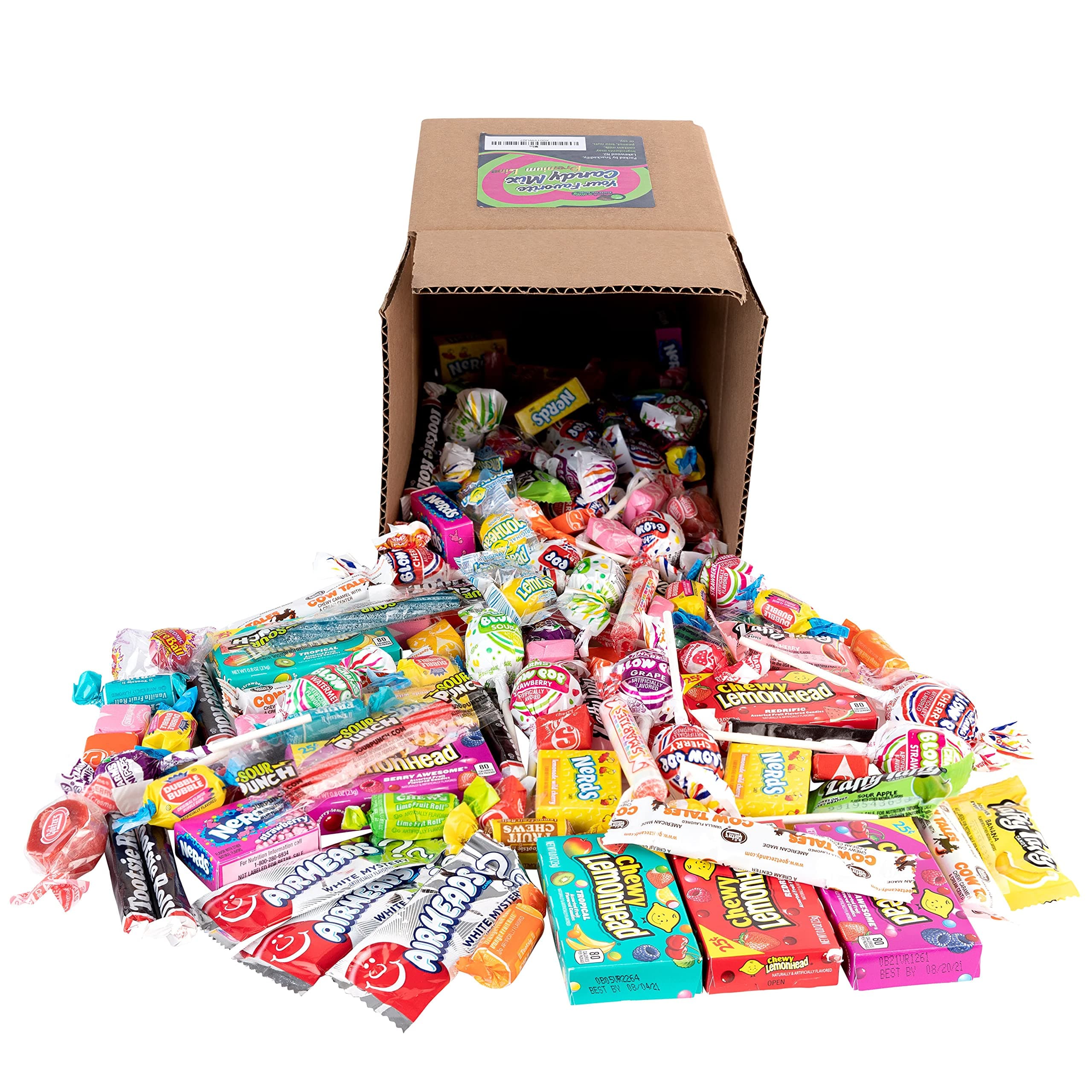 Favorite Candy Mix - 3 Pounds of Skittles, Sour Patch, Swedish Fish, Starburst, Airheads, & More by Snackadilly (3)